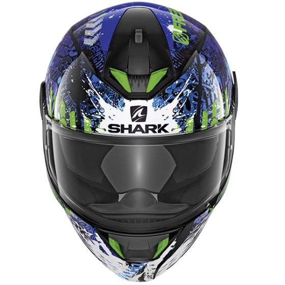 Shark Skwal 2 Switch Rider 15 Helmet Black Blue Green