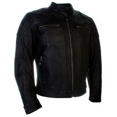 Richa Detroit Mens Leather Jacket Black