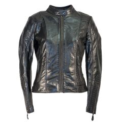 Richa Lausanne Ladies Leather Long Sleeve Jacket Black 20