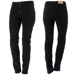 Richa Nora  Regular Fit Denim Trousers Black UK 10