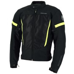 Richa Airbender Mens Textile Long Sleeve Jacket Black/Fluorescent
