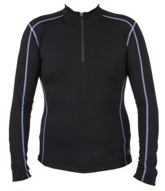 Spada Merino Wool Long Sleeve Base Layer Black UK 14