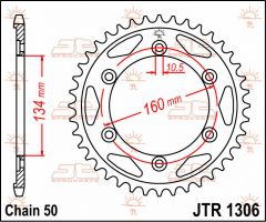 JT Sprockets Rear 41T 530 - JTR1306.41