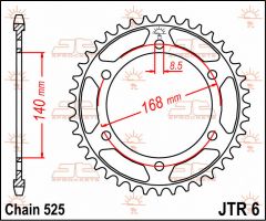 JT Sprockets Rear 42T 525 - JTR6.42