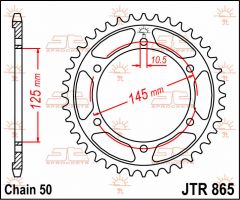 JT Sprockets Rear 39T 530 - JTR865.39