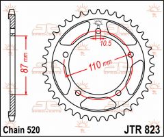 JT Sprockets Rear 46T 520 - JTR823.46