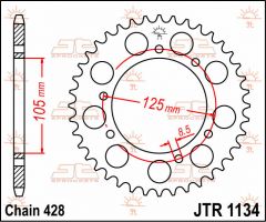 JT Sprockets Rear 48T 428 - JTR1134.48