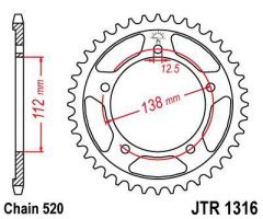 JT Sprockets Rear 41T 420 - JTR1316.41