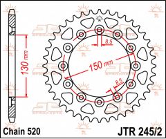 JT Sprockets Rear 46T 520 - JTR245/2.46