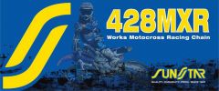 SUNSTAR SPROCKETS CHAIN NOSEAL 428X120 GOLD