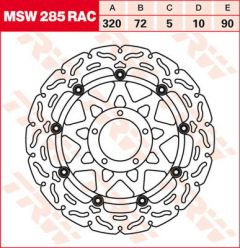 TRW BRAKE ROTOR FLOAT RAC L/R