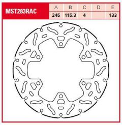 TRW BRAKE ROTOR FIX WAVE L/R