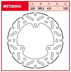 TRW BRAKE ROTOR FIX WAVE L/R