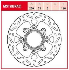 TRW BRAKE ROTOR FIX WAVE L/R