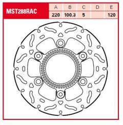 TRW BRAKE ROTOR FIX WAVE L/R