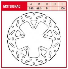 TRW BRAKE ROTOR FIX WAVE L/R