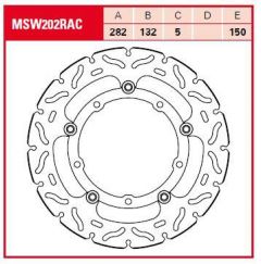 TRW BRAKE ROTOR FLOAT WAV L/R