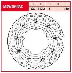 TRW BRAKE ROTOR FLOAT WAV L/R