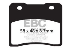 EBC BRAKE PAD ORGANIC STREET