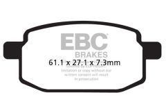 EBC BRAKE PAD CARBON SCOOTER