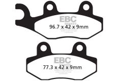EBC BRAKE PAD CARBON SCOOTER