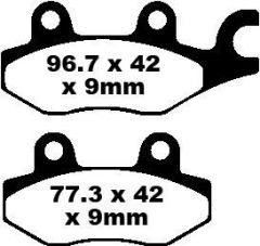 EBC BRAKE PAD EBC EPFA197HH