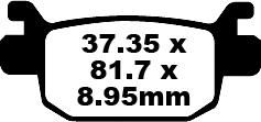 EBC BRAKE PAD EBC SFA415HH