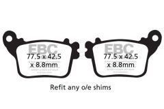 EBC BRAKE PAD SEMI-SINTER TOURING