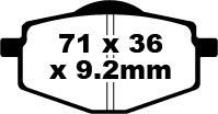 EBC BRAKE PAD EBC FA101