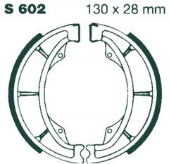 EBC BRAKE SHOE EBC - PE S602G