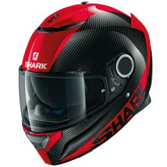 Shark Spartan Carbon Full Face Helmet Skin  Red/Black