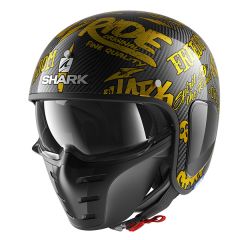 Shark S-Drak Freestyle Cup Helmet Carbon/Gold/Gold