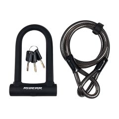 RIDERR U LOCK CABLE BLACK