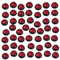 RIDERR 50 X 20MM SELF ADHESIVE REFLECTORS RED
