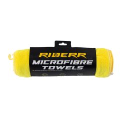 RIDERR 6PCS MICROFIBRE TOWELS YELLOW
