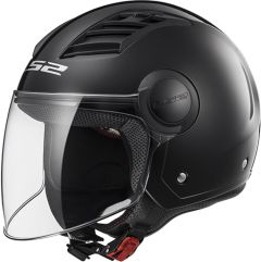 LS2 AIRFLOW GLOSS BLACK LONG 
