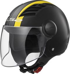 LS2 AIRFLOW METROPOLIS MATT BLACK YELLOW 