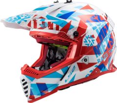 LS2 FAST EVO MINI FUNKY RED WHITE