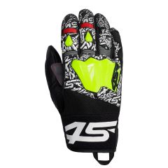 4SR GTS Motorcycle Gloves Yellow 