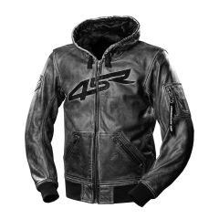 4SR Hoodie Leather Jacket