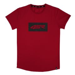 4SR T shirt Logo Carbon red