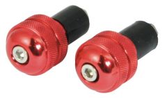 BAR END ROUND 13MM RED