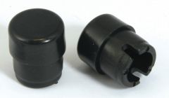 BAR END BUTTONS BLACK