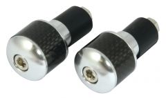 BAR END WITH CARBON FIBRE INSET ALLOY