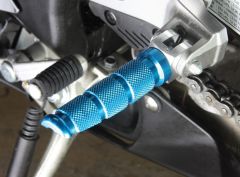 FOOTRESTS DUCATI ROUND REAR BLUE