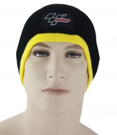 Motogp Beanie Hat Black / Yellow Trim
