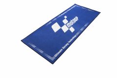 Motogp Workshop Mat - Rubber Backed 190X80Cm Blue / White Logo