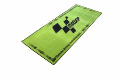 Motogp Workshop Mat - Rubber Backed 190X80Cm Green / Black Logo