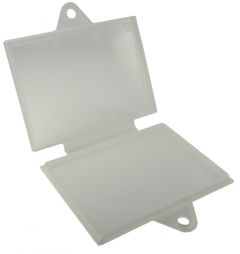 LICENSE PERMIT HOLDER PLASTIC RECTANGLE 117mm X 87mm (10 PIECES) [62101-10]