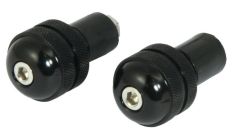 BAR END ROUND 13MM BLACK